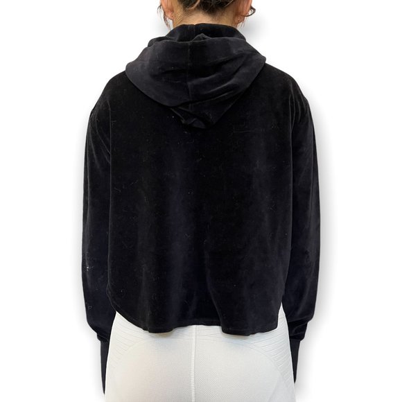 Heroine Sport Black Velour Hoodie - Picture 4 of 5